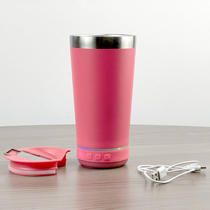 Vaso Inteligente con Altavoz Bluetooth de 16 oz, Botella de Agua Aislada de Acero Inoxidable 304, Taza Musical Inalámbrica Personalizada para Viajes al Aire Libre - Product Image 5