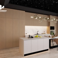 Meubles de cuisine de luxe en bois de qualité supérieure, imperméables, AIGE, cuisines modernes