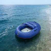 Kayak gonflable léger Hailebao en PVC, bateau escargot gonflable pour la pêche en lac, les loisirs aquatiques, les fêtes au bord de la piscine et le camping sauvage
