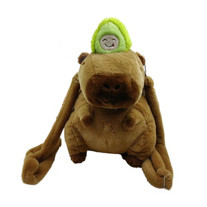 กระเป๋าเป้สะพายหลังผ้ากำมะหยี่แบบข้ามพรมแดนพร้อมไส้ผ้าฝ้าย PP ดีไซน์ตุ๊กตาการ์ตูนอายุ15-35ปีจากประเทศจีน - Product Image 1