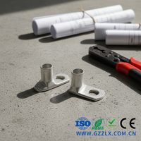 Cosses de câble électriques automobiles homologuées UL SC90D à sertir, pour fils M6 M8 M10, en cuivre étamé