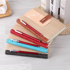 A5 Bằng Gỗ Nhiệt PU Da Bìa Cứng Notepad Tạp Chí Máy Tính Xách Tay Với Bút Vòng Lặp Và Khóa - Product Image 5