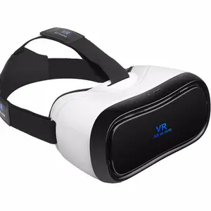 Moda nova ajustável vr headset 3d vidro realidade virtual óculos 3d tudo em um