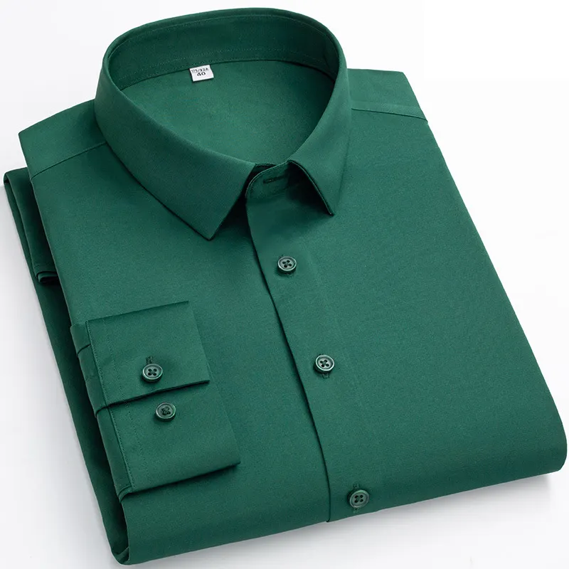 Chemises à manches longues pour hommes Chemises d'affaires décontractées de haute qualité à la mode Chemise d'affaires de bureau pour hommes