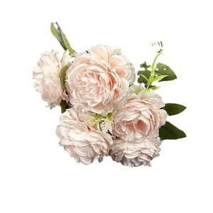 Fleurs de lotus artificielles, 7 têtes, fleurs en soie, décoration de mariage faite à la main - Product Image 5