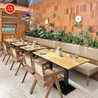 Großhandel Maßgefertigte Luxus-Restaurant-Sofas Moderne Café-Sitzgruppen Restaurant-Möbelsets