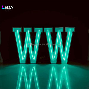 LEDA LED Neon Number Light 778899 Purple Static Display <b>Wall</b> Mount for Event Party Decoration - Product Image 4