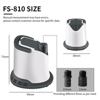 Meilleure société système hydroponique mini pompe à eau submersible pour aquarium interrupteur à flotteur externe haute pression OEM personnalisable