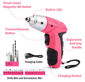 <strong>Multi</strong> <strong>Function</strong> Hardware <strong>Tool</strong> <strong>Set</strong> with 3.6V Electric Screwdriver 112 Pieces - Product Image 3