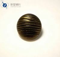 Boutons demi-ronds texturés en bronze rétro, boutons à pied haut pour vestes