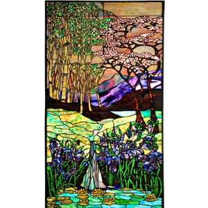 Diseño Escénico Personalizado, Vidrio Tiffany Sólido Hecho en China para Ventanas de Sala de Estar, Nichos de Pared, Decoración de Paneles Inferiores, Estilo Europeo - Product Image 1