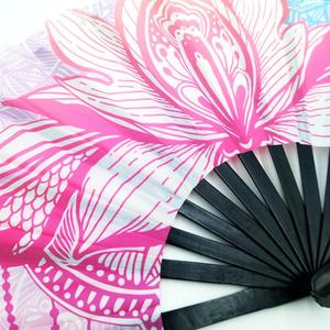 Hot Sale <strong>Bamboo</strong> <strong>Crafts</strong> Customized Big Hand Cooling Fan for Advertising - Product Image 3