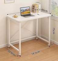 Ménage Portable Pliant Mobile Petit Bureau D'ordinateur Chambre À Coucher Chevet Pliable Étudiant Étude Bureau D'écriture avec Roue