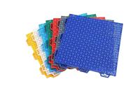 Dalles de sol modulaires antidérapantes en polypropylène pour sports, installation rapide, design suspendu pour extérieur