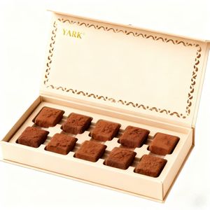 Fourniture d'emballages de luxe pour chocolats truffés, boîte magnétique en carton rigide pour chocolats - Product Image 1