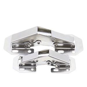 Charnières cachées, charnières à fermeture douce sans cadre pour portes d'armoire, charnières d'armoire cachées, charnières d'armoire d'angle de porte pliante - Product Image 2