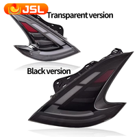 Assemblage Z34 feux arrière lentille rouge matériau ABS 12V tension pièces automobiles feux arrière LED pour 2008-2019 Nissan 370Z