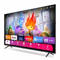 Televisor Inteligente LED 4K Ultra HD de 32 40 43 50 55 Pulgadas con Bisel Delgado, Android, 60 Hz, 120 Hz, WiFi
