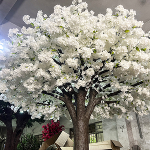 Mới Đến Trong Nhà Sợi Thủy Tinh Kim Loại Thân Cây Đứng Trắng Hoa Anh Đào Cây Cây Nhân Tạo Trang Trí Đám Cưới - Product Image 3