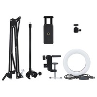 Lampu Ring Studio Video Makeup Multifungsi untuk Ponsel, Lampu Pengisi Fotografi, Laris Terjual