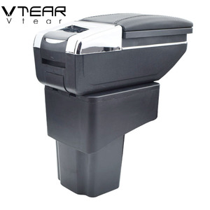 Vtear Pour Nissan <span class=keywords><strong>Juke</strong></span> accoudoir cuir magasin central de stockage boîte fil <span class=keywords><strong>rouge</strong></span> voiture-style intérieur ABS accoudoir accessoires 14-17 - Product Image 5