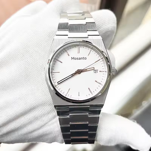 Orologio Subacqueo di Lusso Originale di Alta Gamma, Ultra-Sottile 40mm, Cinturino in Acciaio Inossidabile, Vetro Zaffiro, Resistente all'Acqua <span class=keywords><strong>100</strong></span> Bar, per Business - Product Image 3