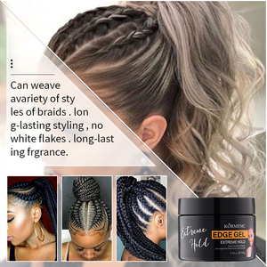 KORMESIC Marca Privada 140g Gel Fijador Capilar Definitivo Gel para Bordes Arcilla Fijadora de Cabello de Fijación Extrema Crema de Fijación Fuerte Duración 24H - Product Image 4