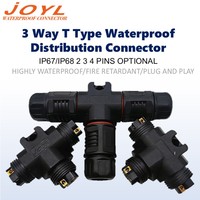 Connecteur de câble souterrain étanche IP67/IP68 de type T JOYL L20, boîtier PA, 250V 30A, fil à fil, pour équipement de traitement de l'eau
