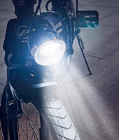 Lampe de vélo 3 LED, phare rétro pour VTT, lampe de vélo à piles