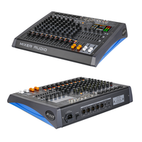 Mezclador de Audio Profesional HL-G10 de 10 Canales con Doble Efecto DSP 99, Grabación OTG, BT 5.0 y Alimentación Phantom de 48V para Estudio y Escenario