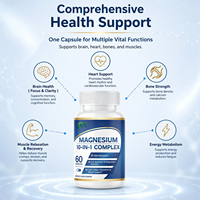En stock, fabriqué aux États-Unis, capsules de complexe triple de magnésium pour le sommeil, le stress, les muscles, non-OGM, végétalien, faible MOQ, expédition rapide, vente en gros B2B