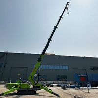 Grue araignée Tonlita 5 tonnes, hydraulique, diesel, électrique, mini-grue sur chenilles, grue à flèche, grue araignée à nacelle, modèle populaire en Europe