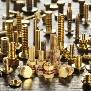 Juego de tuercas de tornillo Hexagonal exterior de latón Daquan Almohadilla plana de latón Almohadilla elástica Perno de combinación Estándar nacional M4 M8 M10 M18 - Product Image 4