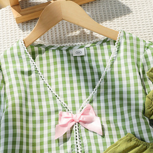 Abbigliamento per bambini <span class=keywords><strong>vestiti</strong></span> per ragazze Set abito da ragazza Set due pezzi, primavera e autunno abiti Top a maniche lunghe per bambini - Product Image 3