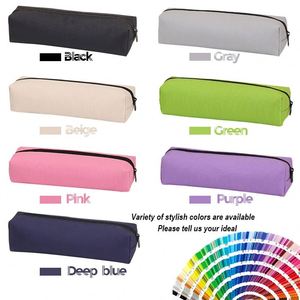 Luxury Cotton Small Canvas Zipper Makeup <b>Case</b> Custom Logo Travel <b>Cosmetic</b> Pencil and Coin Pouch Fashionable Makeup Bag - Product Image 2