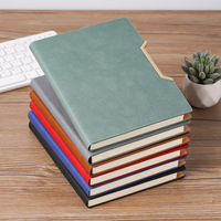 Carnet de notes A5 personnalisé, reliure simple cousue, couverture rigide, bloc-notes promotionnel épaissi, journal en cuir haut de gamme exquis