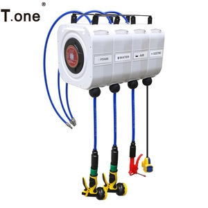 Matériel de lavage automobile : Boîtier <span class=keywords><strong>mural</strong></span> combiné pour enrouleur de tuyau d'eau et d'air extensible et automatique - Product Image 3