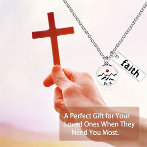 Collier minimaliste en acier inoxydable avec grain de moutarde, bijou inspiré de la montagne pour femme, résistant au ternissement - Product Image 2