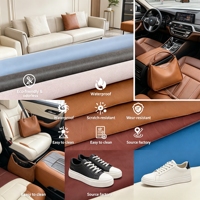 Cuir synthétique PVC PU élastique, résistant aux chocs et imperméable, adapté aux accessoires automobiles, au mobilier, aux bagages et aux vêtements