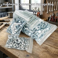 Sacs Ziploc en LDPE sur mesure pour usine, résistants à l'humidité, refermables, emballage plastique robuste pour pièces de quincaillerie et supermarchés