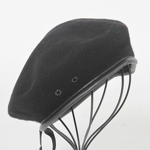 All'ingrosso colore verde blu Navy Custom logo Cap in lana verde traspirante cappello francese berretto per gli uomini - Product Image 2