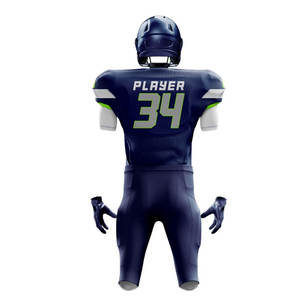 Dernier design d'uniformes de football américain de qualité supérieure, ensembles imprimés sublimés à manches courtes et respirants, fabriqués au Pakistan, prix de gros - Product Image 3