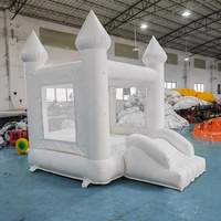 Mini videur gonflable de luxe de bambin de partie intérieure d'enfants sautant le château plein d'entrain toute la maison blanche de rebond pour Halloween