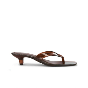 Sandales à talons confortables pour femme, style <span class=keywords><strong>mule</strong></span> tendance avec semelle extérieure en caoutchouc, tige en PVC et bride à rivets, idéales pour l'été - Product Image 5