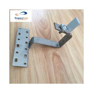 Système de montage de panneaux solaires Crochet pour <span class=keywords><strong>toit</strong></span> en tuile Crochet métallique à structure réglable en PV - Product Image 1