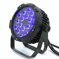Projecteurs de scène DJ extérieurs étanches IP65 18x18W RGBWA UV 6-en-1 en aluminium, LED Par silencieux à effet Wash Disco avec DMX512