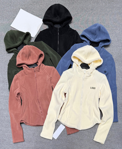 <span class=keywords><strong>Veste</strong></span> <span class=keywords><strong>polaire</strong></span> zippée à capuche pour <span class=keywords><strong>femme</strong></span>, manches longues, écologique, respirante, coupe-vent, décontractée, pour l'hiver, vêtements de sport - Product Image 1