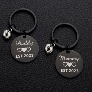 Customizable Metal Daddy Mommy <b>Key</b> <b>Chain</b> Gift Stainless Steel <b>Key</b> <b>Chain</b> Hanging Ornament - Product Image 4
