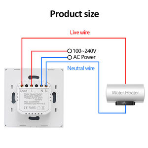 Interrupteur intelligent WiFi/Zigbee pour climatiseur, chauffe-eau, chaudière, 20A/40A 8000W, compatible Alexa, interrupteur intelligent haute puissance - Product Image 5