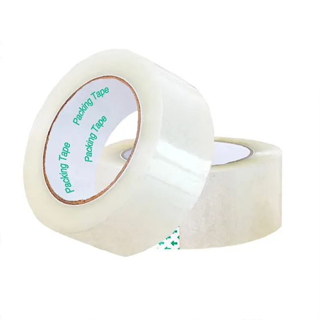 Water Geactiveerde Krimpende Verpakking Geelachtig Transparant Doorzichtige Tape Verpakking Plakband Voor Verpakking